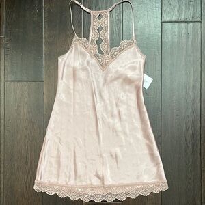 Blush Lace Trim Chemise